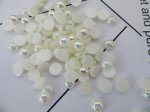 500Pcs Ivory 10mm Semi Simulated Pearl Bead Flatback