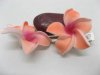 50 New Orange Fabulous Foam Frangipani Flower 4.2x2cm