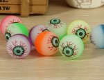 100X Frosted Eyeball Rubber Bouncing Balls 30mm Mixed Color