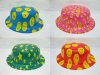 12 Colorful Small Round Hat Fedoras Party Favor Assorted
