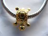 10PCS 18K Gold Plated European Turtle Thread Beads ac-sp384