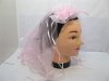 12X Pink Floral Flower Mantilla Veil for Girl