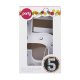 2Set LED Number 5 Symbol 25cm Standing Light Battery Operated 2Set LED Number 5 Symbol 25cm Standing Light Battery Operated