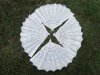 12X New Shiny White Flower Folding Fans Hand Fans Mixed