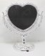 4X New Pedestal Heart Makeup Mirror Double Sided