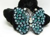 12pcs Chic Designer Hair Clips,Rhinestone Floral Clips