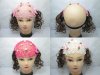 12Pcs Lovely Girls Lace Mini Rose Flower Headband with Wigs