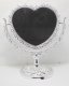 4X New Pedestal Heart Makeup Mirror Double Sided 4X New Pedestal Heart Makeup Mirror Double Sided