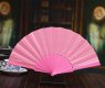 10Pcs New Plain Pink Folding Hand Fans Wedding Favor