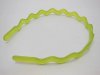 3x12Pcs Frosted Green Hairbands Craft for DIY 10mm