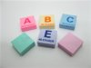 54Pack X 6Pcs New Square Cube ABC Erasers Mixed