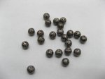 1000 Black Metal filigree Round Spacer Beads 8mm ac-sp528