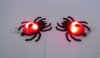 6Pair New Light Up Scary Black Spider Earrings