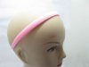 20X Pink Hairbands Hair Clips Craft for DIY 12MM