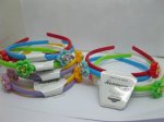 5x12Pcs Assorted Plastic Hairband with Teeth for Girls