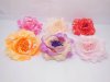 12 Peony Flower Elastic Scrunchies & Brooch Hair Elastic