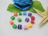 2200 Alphabet Letter Cube Beads 6.6mm Mixed Colour