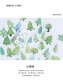 10Packs X 46Pcs Tree Paper Sticker Bookmark Plant Marker Memo Fl