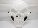 12Pcs Plastic White Skull Mask Dress Up Masks Party Favor