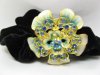 12pcs Chic Designer Hair Clips,Rhinestone Floral Clips