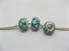 100 Green Lampwork Glass European Beads pa-g30