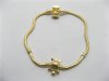 4Pcs 18K Gold European Bracelets Charms Bead Length 18cm Wholes
