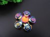 1X 3D Fingertip Fidget Hand Spinner Anti Stess Toy - 5 Wheels Bl