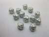 1300Pcs 10mm Light Gray Knot Loose Beads Finding 1300Pcs 10mm Light Gray Knot Loose Beads Finding