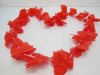 12 Red Hawaiian Dress Party Flower Leis/Lei 45cm