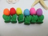 48Packsx2Pcs Flower Shape Erasers Mixed Color