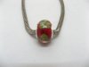 100 Red Murano Round Glass European Beads be-g380 100 Red Murano Round Glass European Beads be-g380