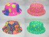 12 Glow in Dark Small Round Hat Fedoras Party Favor Assorted