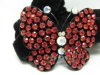 12pcs Chic Designer Hair Clips,Rhinestone Floral Clips