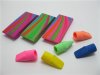 24Sheets X 21Pcs Novelty Shaped Erasers Mixed Colour