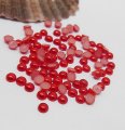 9500Pcs 3mm Red Semi-Circle Simulated Pearl Bead Flatback