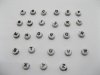 4000 Plastic Black on White Alphabet Letter Beads