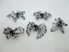 45 Black Hair Clip Barrette Claw with Rhinestone Assorted 45 Black Hair Clip Barrette Claw with Rhinestone Assorted