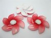 20Pcs Red Flower Hairclip Jewelry Finding Beads 6cm