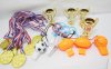 36Bags Tropies & Golden Medals & Assorted Whistles 3 Designs