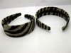 12Pcs New Coffee Stripe Wide Hairbands 38mm Wide