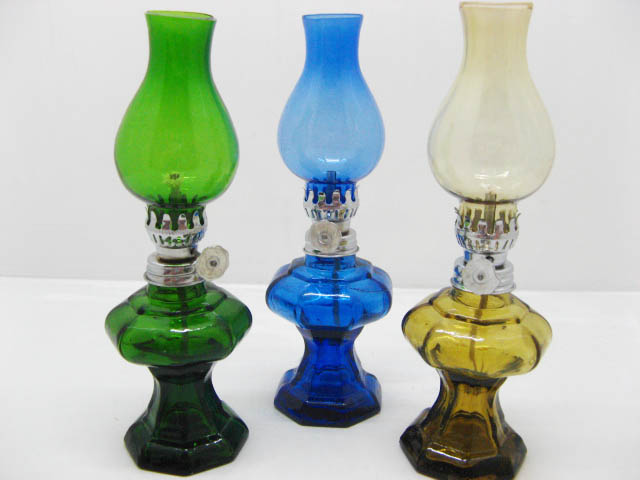 2X Glass Kerosene Oil Finger Lamp Mixed Color co-l36 2X Glass Kerosene Oil Finger Lamp Mixed Color co-l36