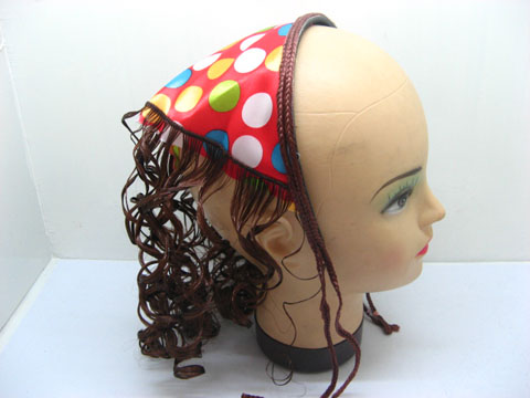 12 Stylish Beige Coffee Hair Wig Hats Cap Bandana Mixed - Click Image to Close