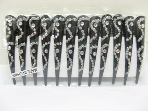 60 Chic Glitter Rhinestone Metal Hair Clips bh-ha109 60 Chic Glitter Rhinestone Metal Hair Clips bh-ha109