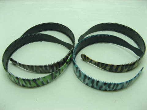 24 New Leopard Plastic Headbands Mixed Color 24 New Leopard Plastic Headbands Mixed Color