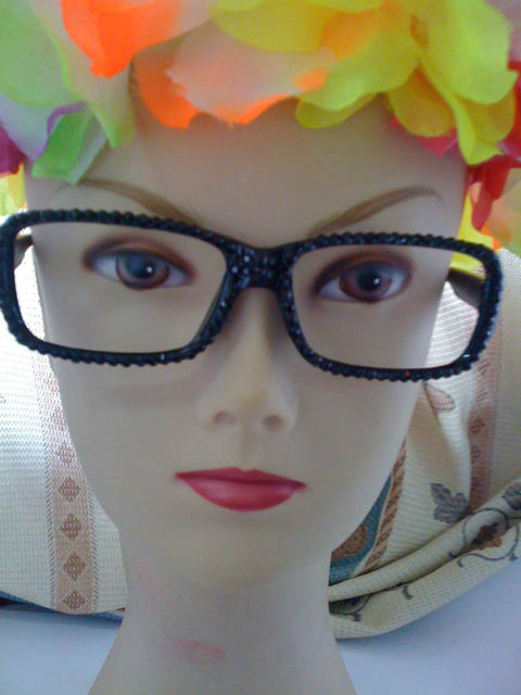 20 Funny Black Eyeglasses Frame w/Rhinestone No Lens 20 Funny Black Eyeglasses Frame w/Rhinestone No Lens