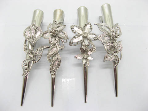 40 Assorted Metal Oxhorn Hair Clip Base Finding 40 Assorted Metal Oxhorn Hair Clip Base Finding