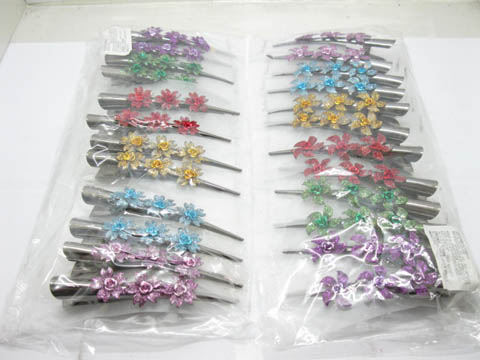 60 Metal Horn Hair Clips bh-ha-ch72 Assorted - Click Image to Close