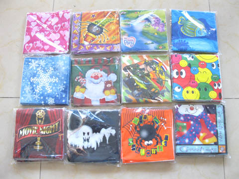 90 Packs Assorted Party SERVIETTES Napkins 50c/PKT 90 Packs Assorted Party SERVIETTES Napkins 50c/PKT