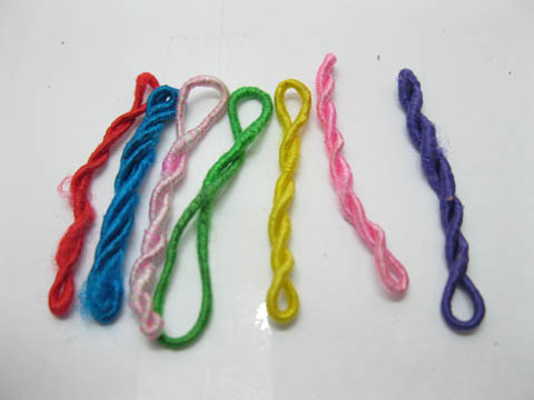 1500 Plain Simple Hair Elastic Wholesale Mixed Color - Click Image to Close
