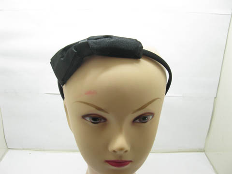 60 New Black Head Band with Attached Bowknot 60 New Black Head Band with Attached Bowknot